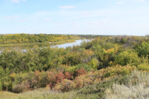 A scenic view of the Meewasin Valley Saskatoon